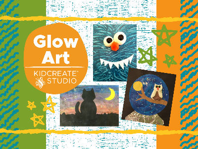 Kidcreate Studio - Chicago Lakeview. Glow Art Weekly Class (18 Months-6 Years)